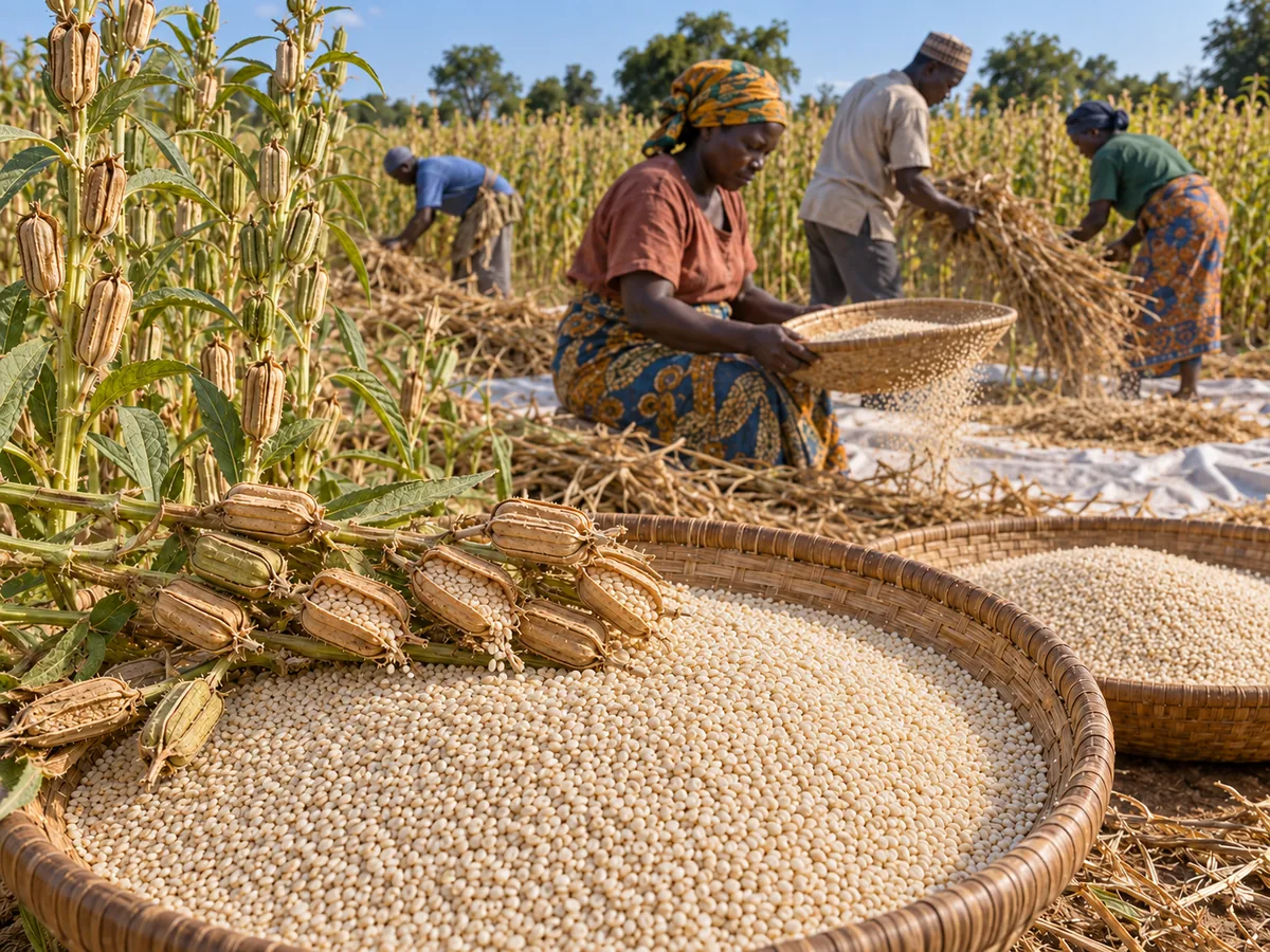 African agricultural production for sesame supply