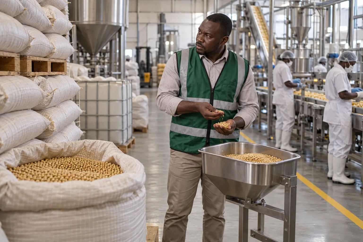 Manufacturing professional coordinating raw material requirements